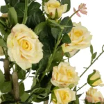 GloboStar® Artificial Garden YELLOW ROSES 21073 Τεχνητό Διακοσμητικό Δέντρο Τριανταφυλλιά Μ50 x Π50 x Υ90cm - Image 2