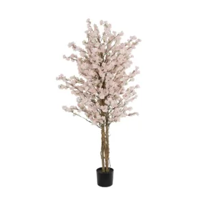 GloboStar® Artificial Garden PINK CHERRY 21098 Τεχνητό Διακοσμητικό Δέντρο Κερασιά Μ80 x Π80 x Υ160cm