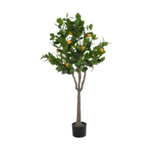 GloboStar® Artificial Garden ORANGE TREE 21108 Τεχνητό Διακοσμητικό Δέντρο Πορτοκαλιά Μ70 x Π50 x Υ120cm