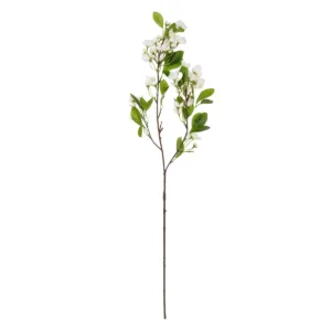 GloboStar® Artificial Garden WHITE JASMINE BRANCH 21145 Τεχνητό Διακοσμητικό Κλαδί Λευκό Γιασεμί Y80cm