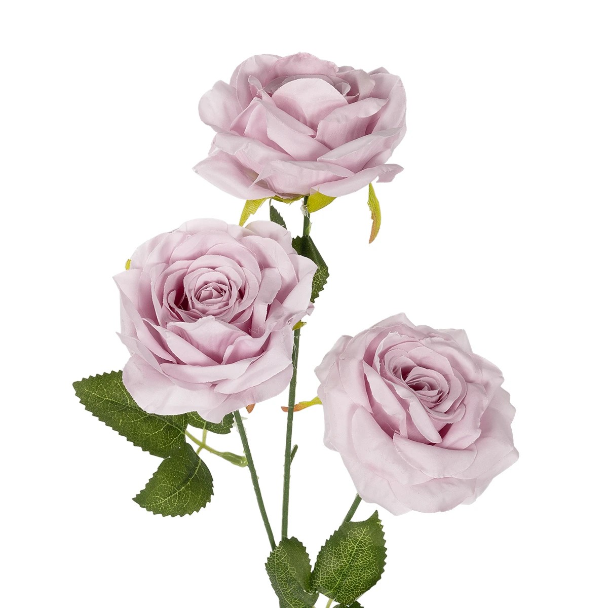 GloboStar® Artificial Garden PINK ROSE BRANCH 21194 Τεχνητό Διακοσμητικό Κλαδί Τριαντάφυλλα Ροζ Y66cm - Image 2