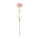 GloboStar® Artificial Garden PALE PING CARNATION BRANCH 21208 Τεχνητό Διακοσμητικό Κλαδί Γαρίφαλο Απαλό Ρόζ Y60cm