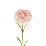 GloboStar® Artificial Garden PALE PING CARNATION BRANCH 21208 Τεχνητό Διακοσμητικό Κλαδί Γαρίφαλο Απαλό Ρόζ Y60cm - Image 2