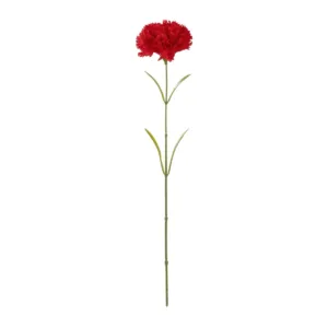 GloboStar® Artificial Garden Red CARNATION BRANCH 21210 Τεχνητό Διακοσμητικό Κλαδί Γαρίφαλο Κόκκινο Y60cm
