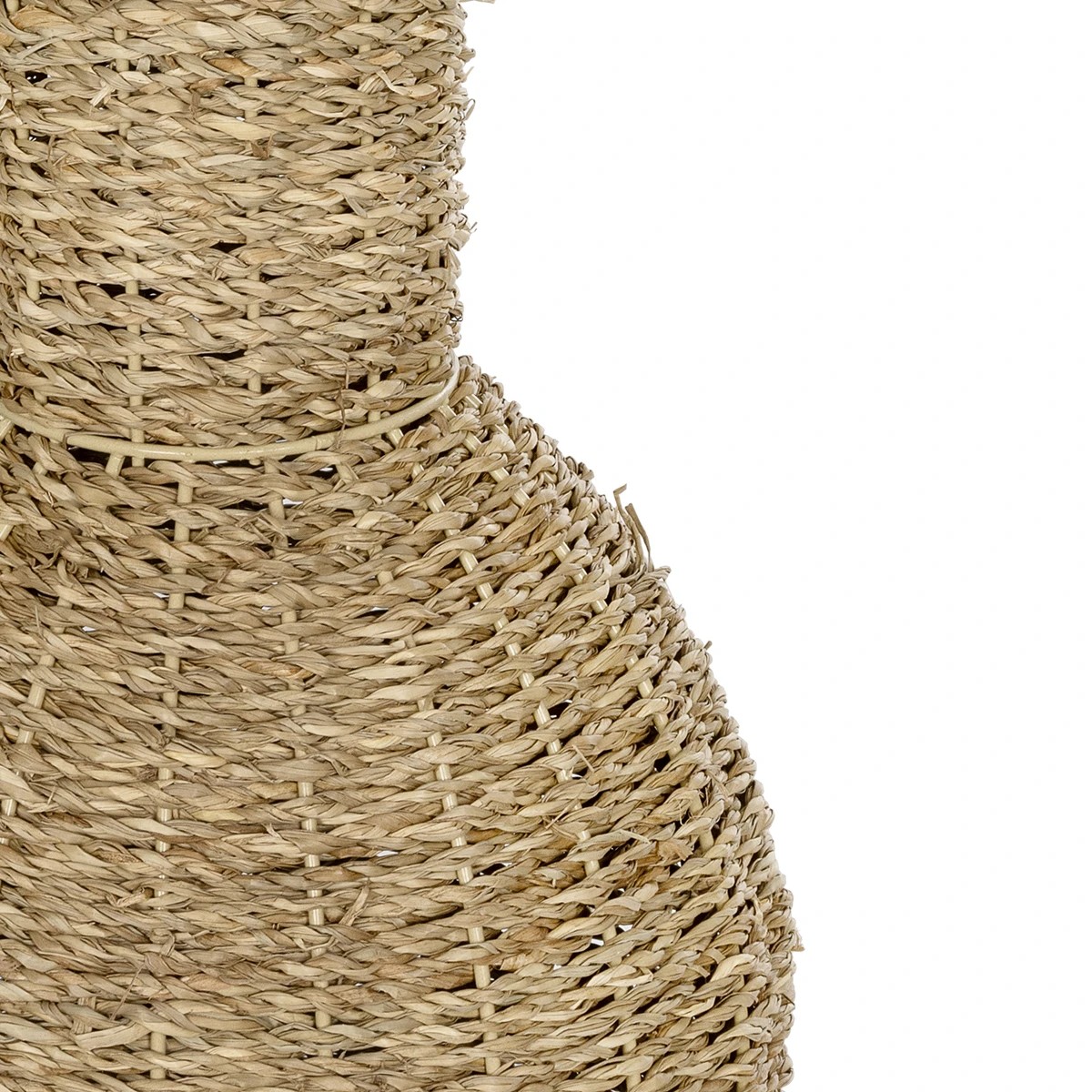 GloboStar® Artificial Garden MAUI 21242 Διακοσμητικό Πλεκτό Καλάθι - Κασπώ Γλάστρα - Flower Pot Μπεζ Π22 x M22 x Υ40cm - Image 4