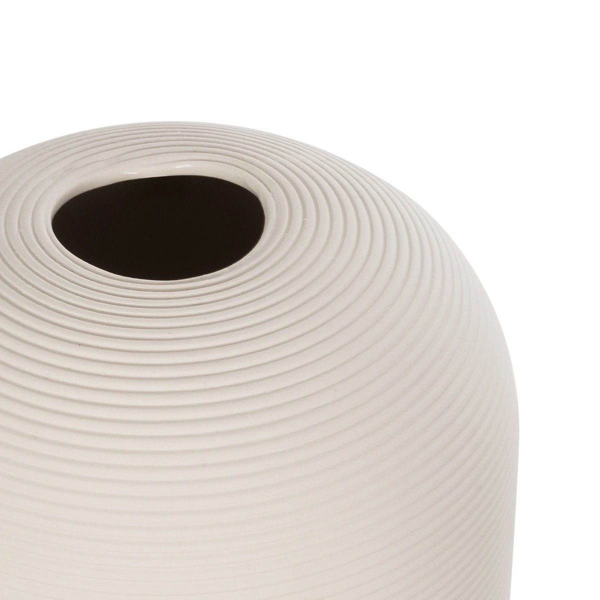 GloboStar® Artificial Garden BLANCO 21247 Διακοσμητική Κεραμική Γλάστρα Γκρι Π18 x Μ18 x Υ16 cm - Image 4