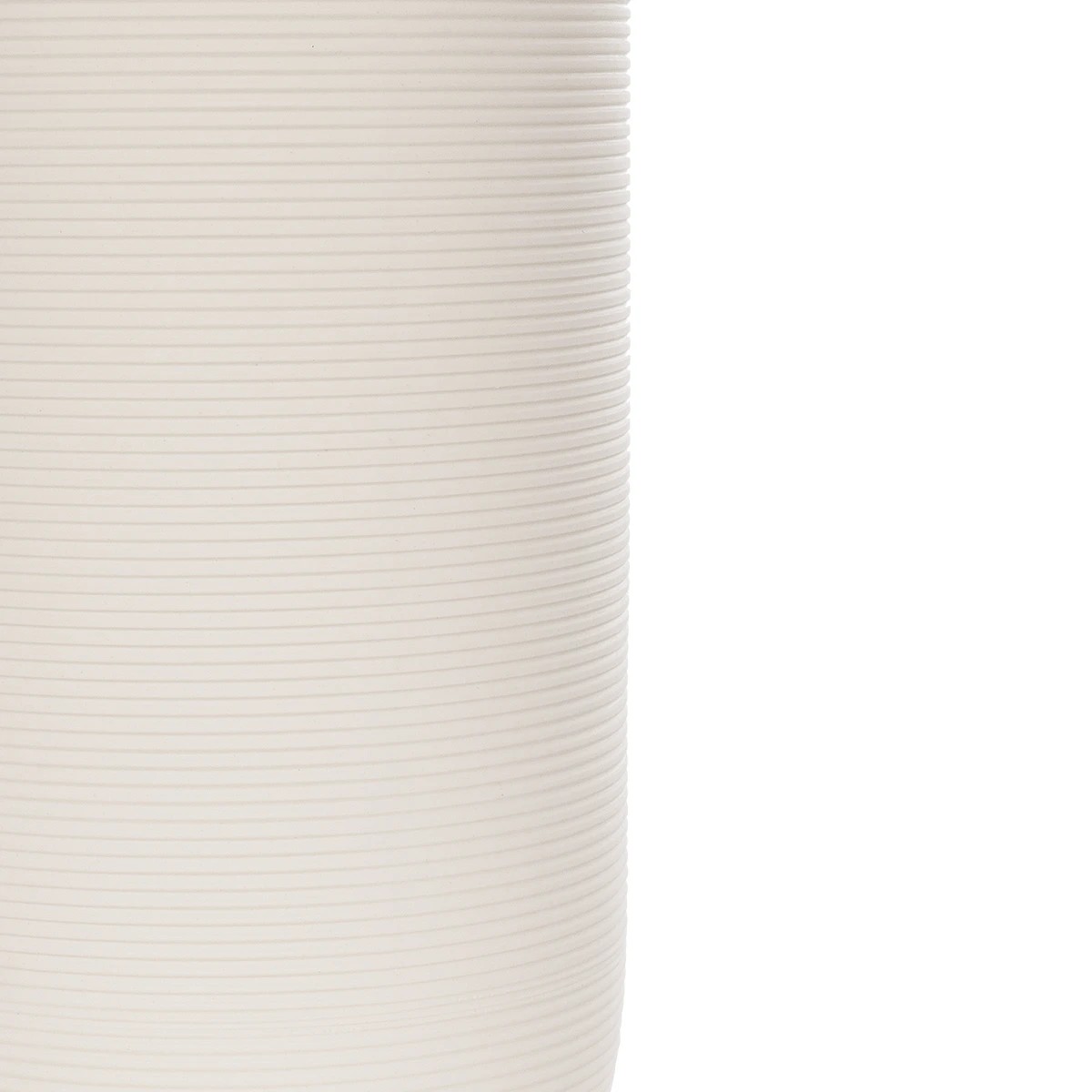 GloboStar® Artificial Garden BLANCO 21247 Διακοσμητική Κεραμική Γλάστρα Γκρι Π18 x Μ18 x Υ16 cm - Image 5