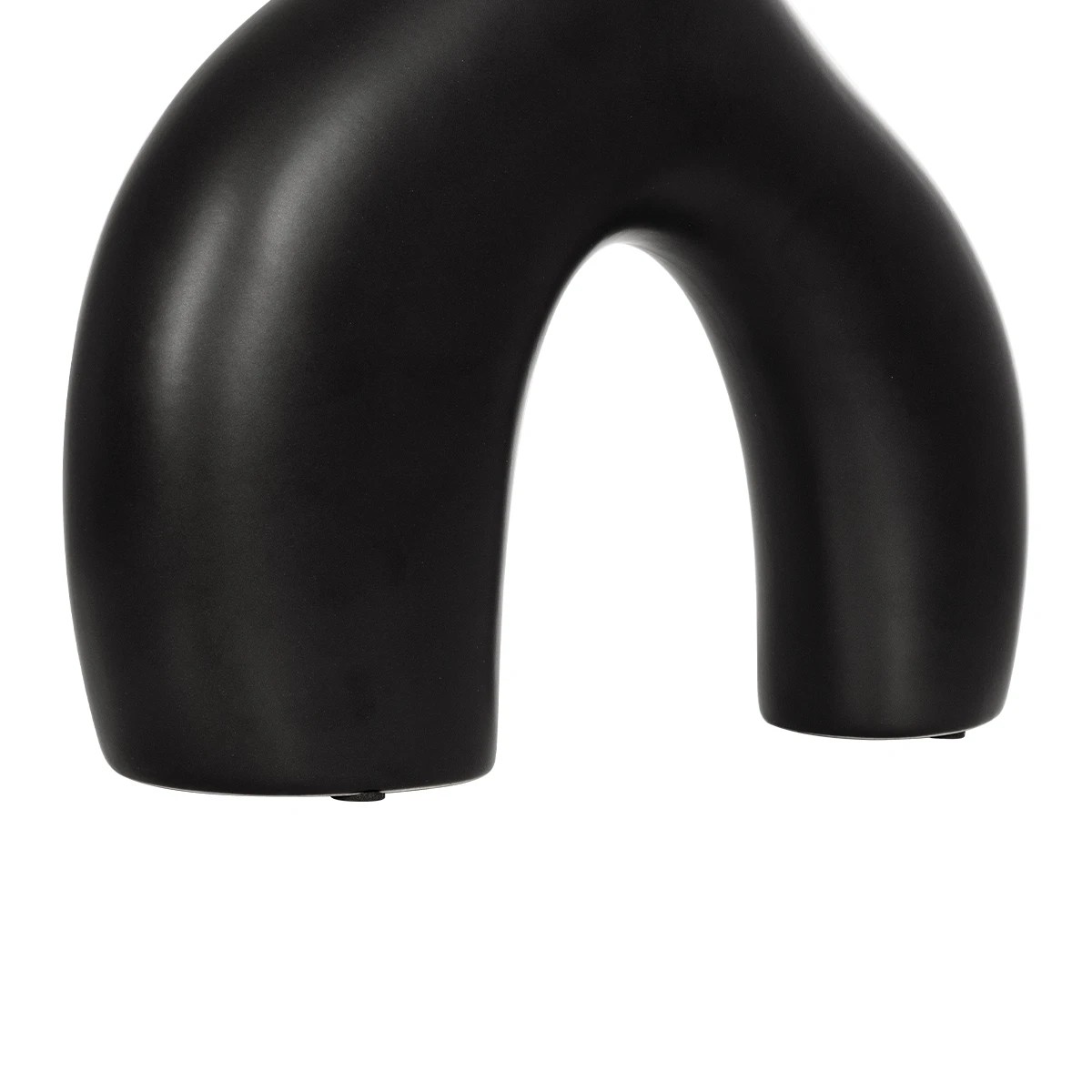 GloboStar® Artificial Garden TOLEDO 21249 Διακοσμητικό Κεραμικό Βάζo Μαύρο Π27 x Μ6 x Υ24 cm - Image 5