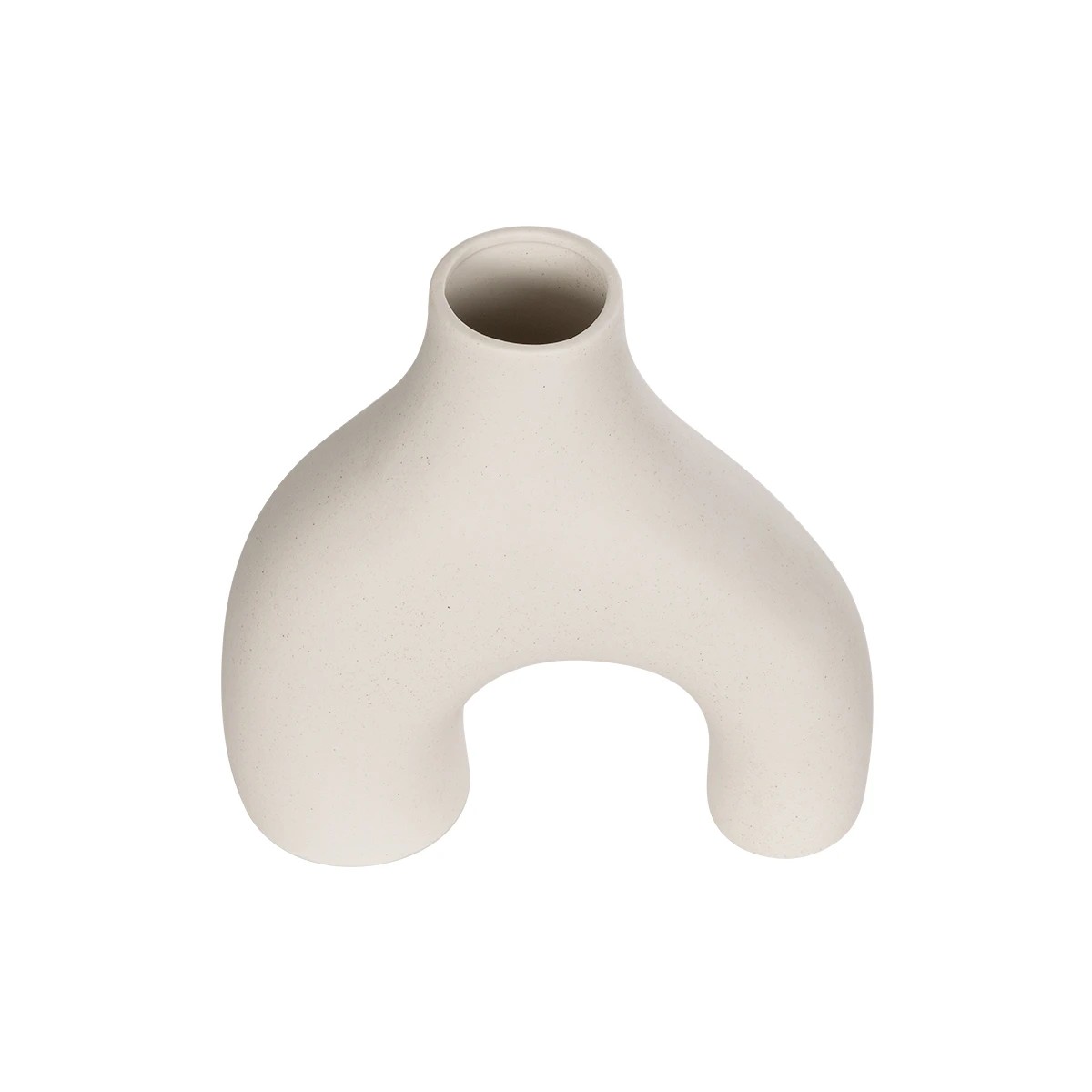 GloboStar® Artificial Garden TOLEDO 21250 Διακοσμητικό Κεραμικό Βάζo Μπεζ Π23 x Μ10 x Υ24 cm - Image 2