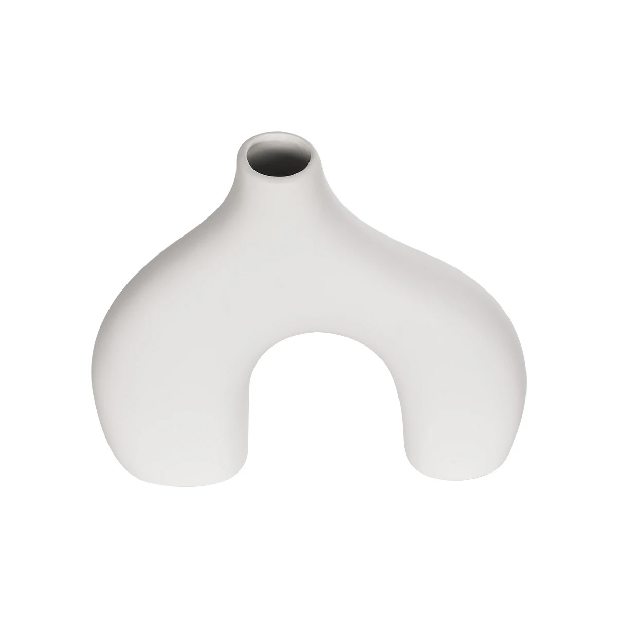 GloboStar® Artificial Garden TOLEDO 21251 Διακοσμητικό Κεραμικό Βάζo Λευκό Π27 x Μ6 x Υ24 cm - Image 2