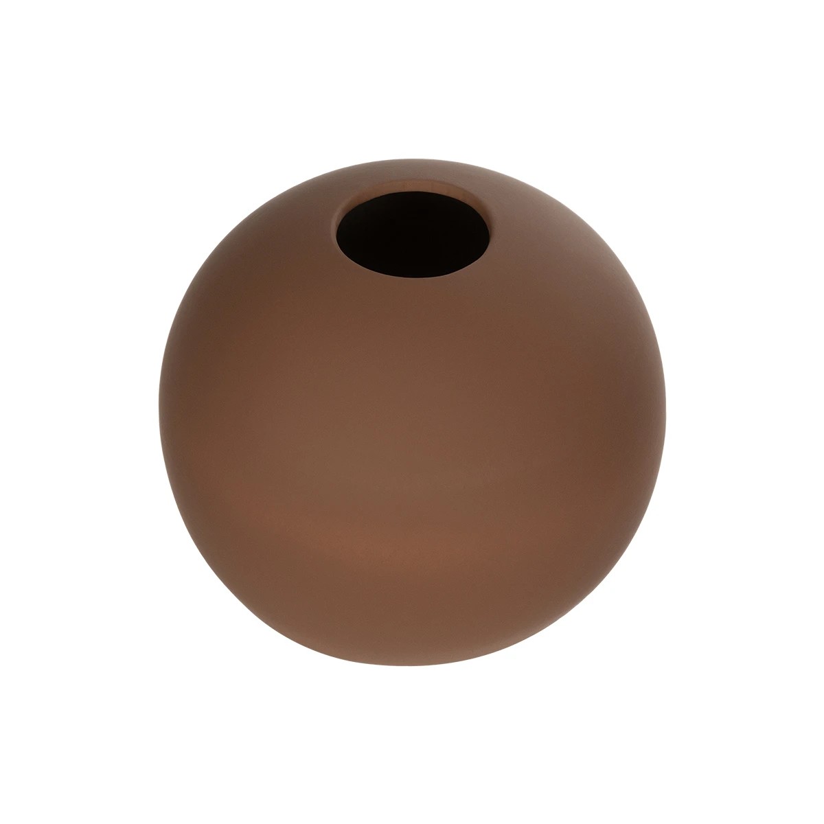 GloboStar® Artificial Garden SANUR 21261 Διακοσμητικό Κεραμικό Βάζo Καφέ Π22 x Μ22 x Υ20cm - Image 2