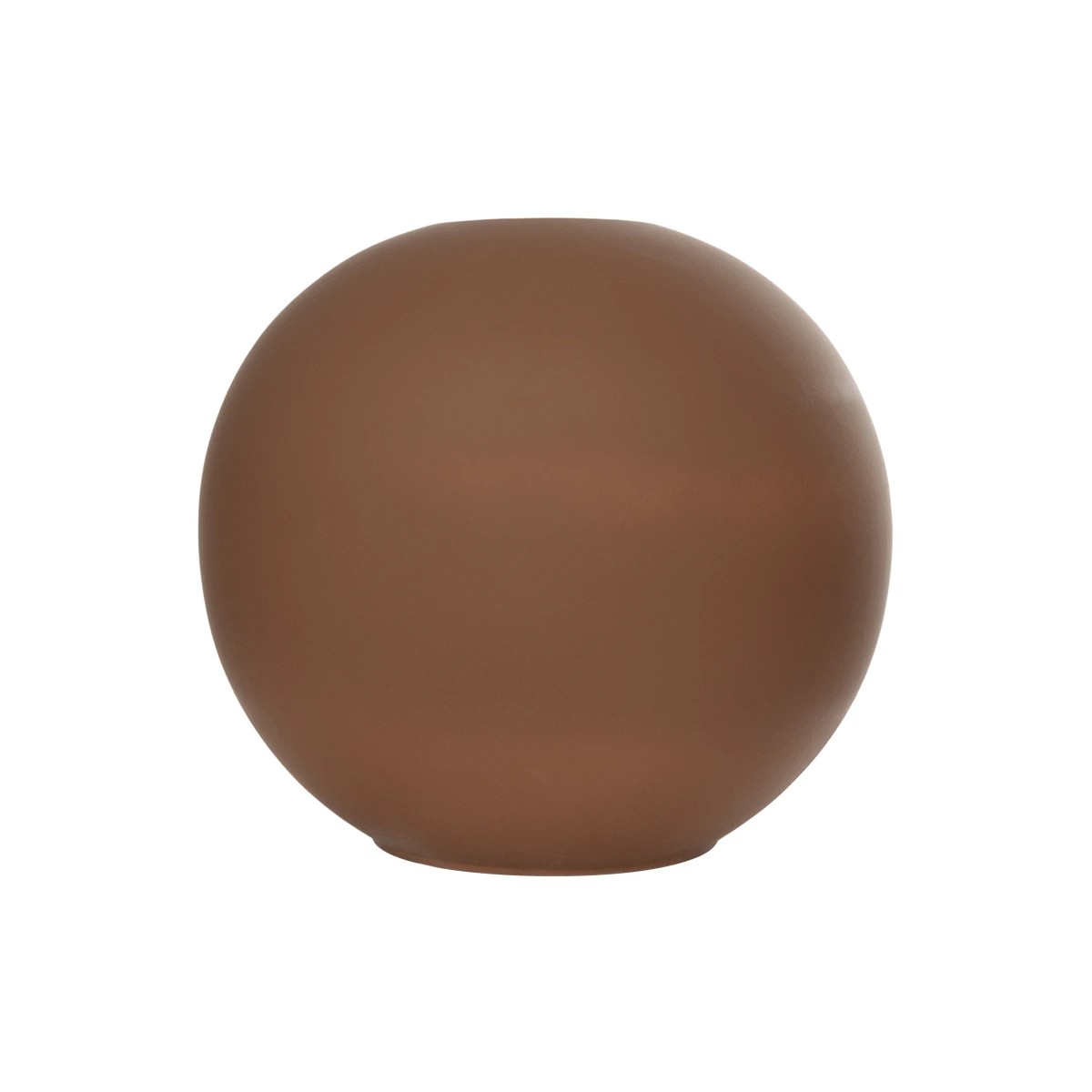 GloboStar® Artificial Garden SANUR 21261 Διακοσμητικό Κεραμικό Βάζo Καφέ Π22 x Μ22 x Υ20cm - Image 3