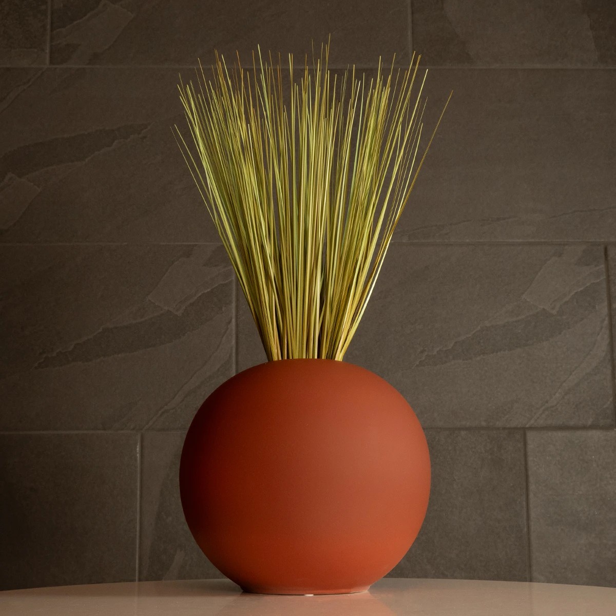 GloboStar® Artificial Garden SANUR 21261 Διακοσμητικό Κεραμικό Βάζo Καφέ Π22 x Μ22 x Υ20cm - Image 6