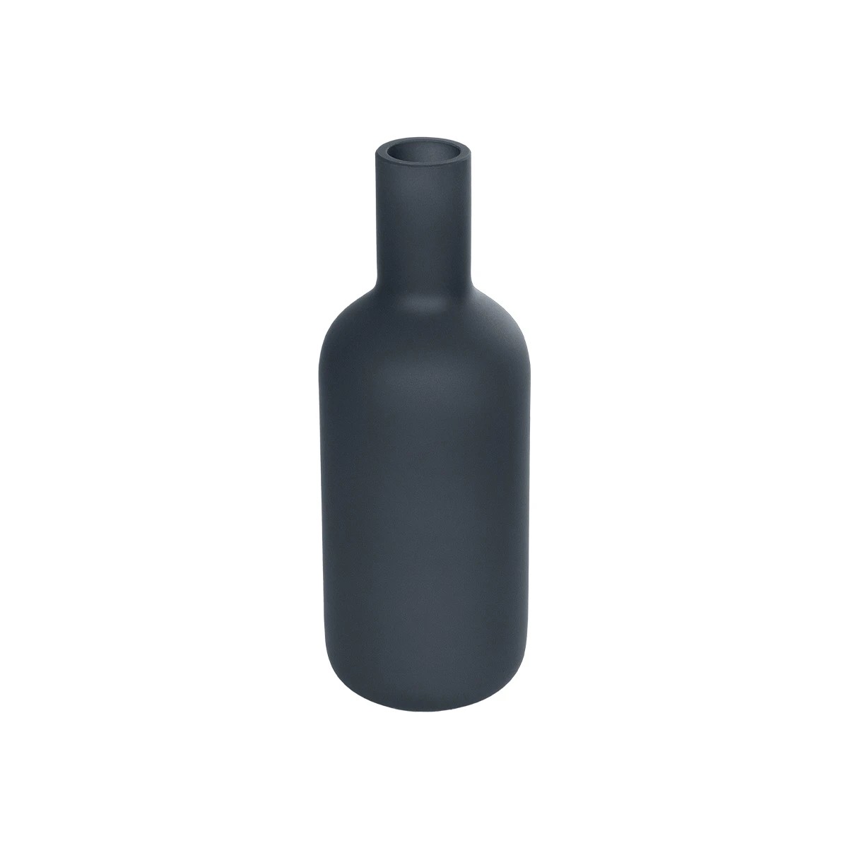 GloboStar® Artificial Garden MYSTIQUE 21275 Διακοσμητικό Κεραμικό Βάζo Γκρι Π7 x Μ7 x Υ20cm - Image 3