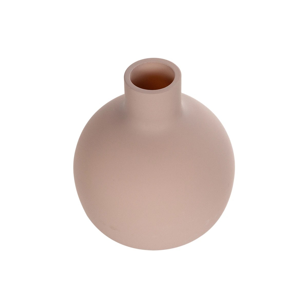 GloboStar® Artificial Garden OAHU 21277 Διακοσμητικό Κεραμικό Βάζo Ροζ Π10 x Μ10 x Υ12cm - Image 2