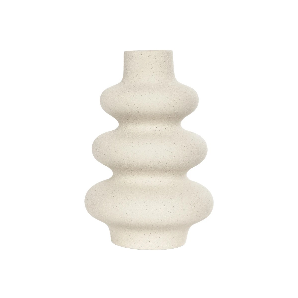 GloboStar® Artificial Garden THAILAND 21278 Διακοσμητικό Κεραμικό Βάζo Μπεζ Π14 x Μ14 x Υ21cm - Image 3