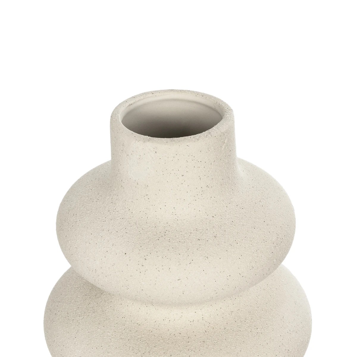 GloboStar® Artificial Garden THAILAND 21278 Διακοσμητικό Κεραμικό Βάζo Μπεζ Π14 x Μ14 x Υ21cm - Image 4