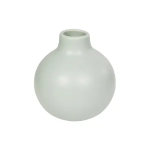 GloboStar® Artificial Garden EMERALD 21279 Διακοσμητικό Κεραμικό Βάζo Λευκό Π12 x Μ12 x Υ14cm