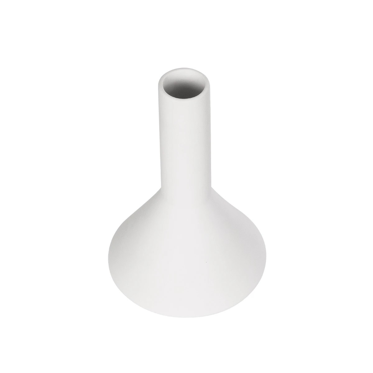 GloboStar® Artificial Garden ARMENINVILLE 21283 Διακοσμητικό Κεραμικό Βάζo Λευκό Π16 x Μ16 x Υ25cm - Image 2