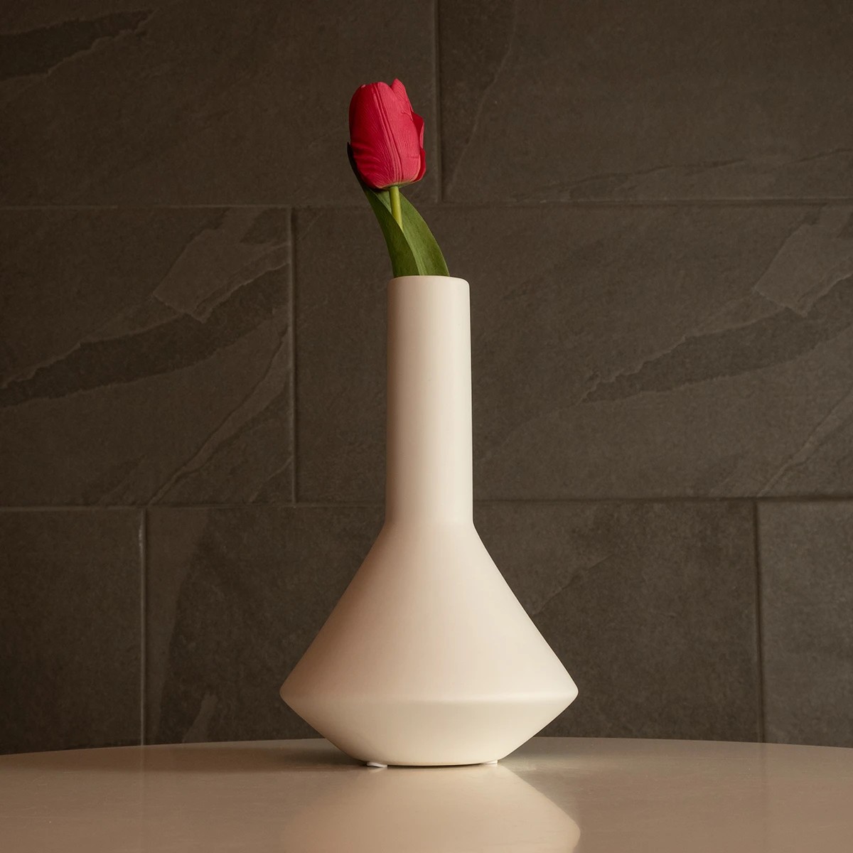 GloboStar® Artificial Garden ARMENINVILLE 21283 Διακοσμητικό Κεραμικό Βάζo Λευκό Π16 x Μ16 x Υ25cm - Image 6