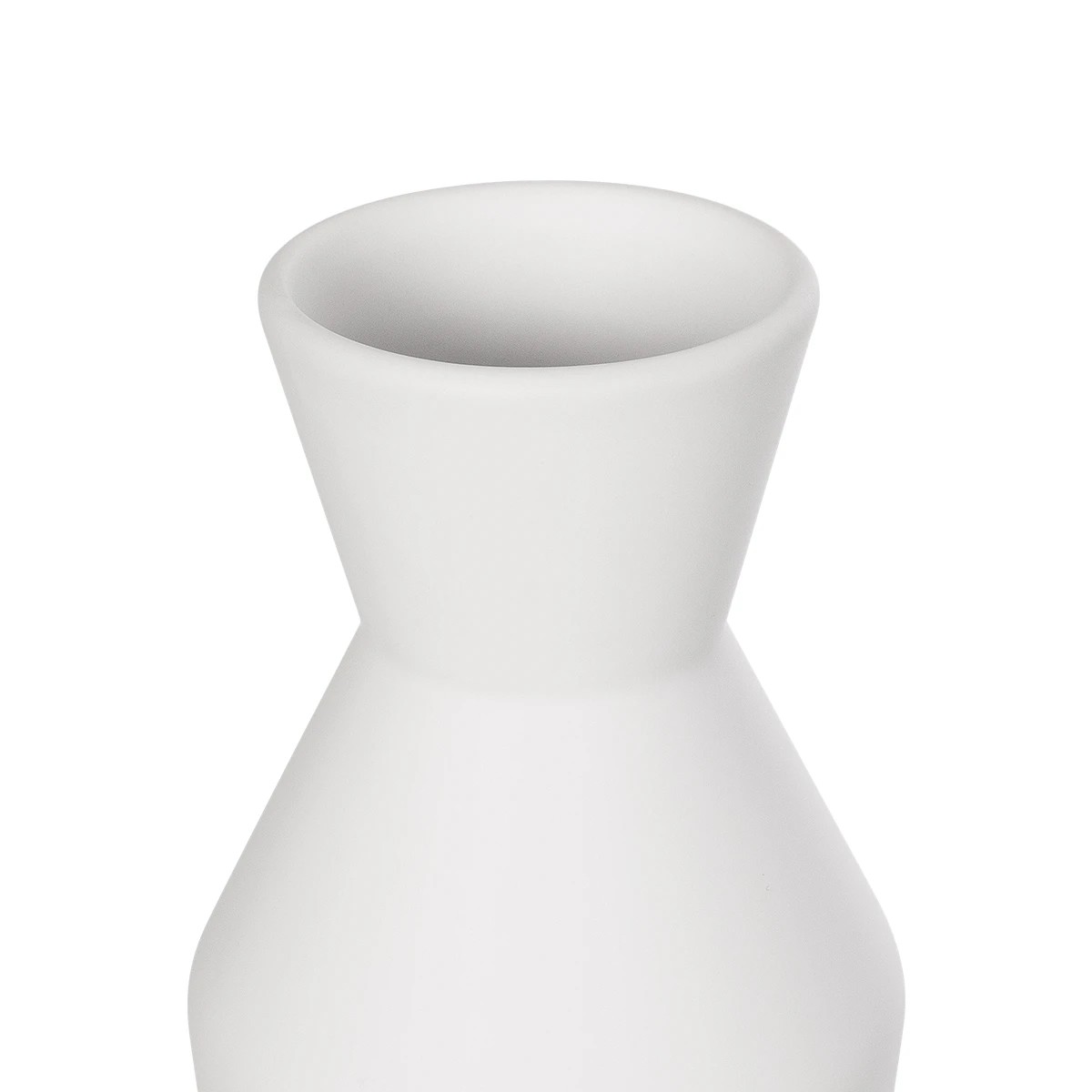 GloboStar® Artificial Garden MALVINA 21285 Διακοσμητικό Κεραμικό Βάζo Λευκό Π10 x Μ10 x Υ24cm - Image 4