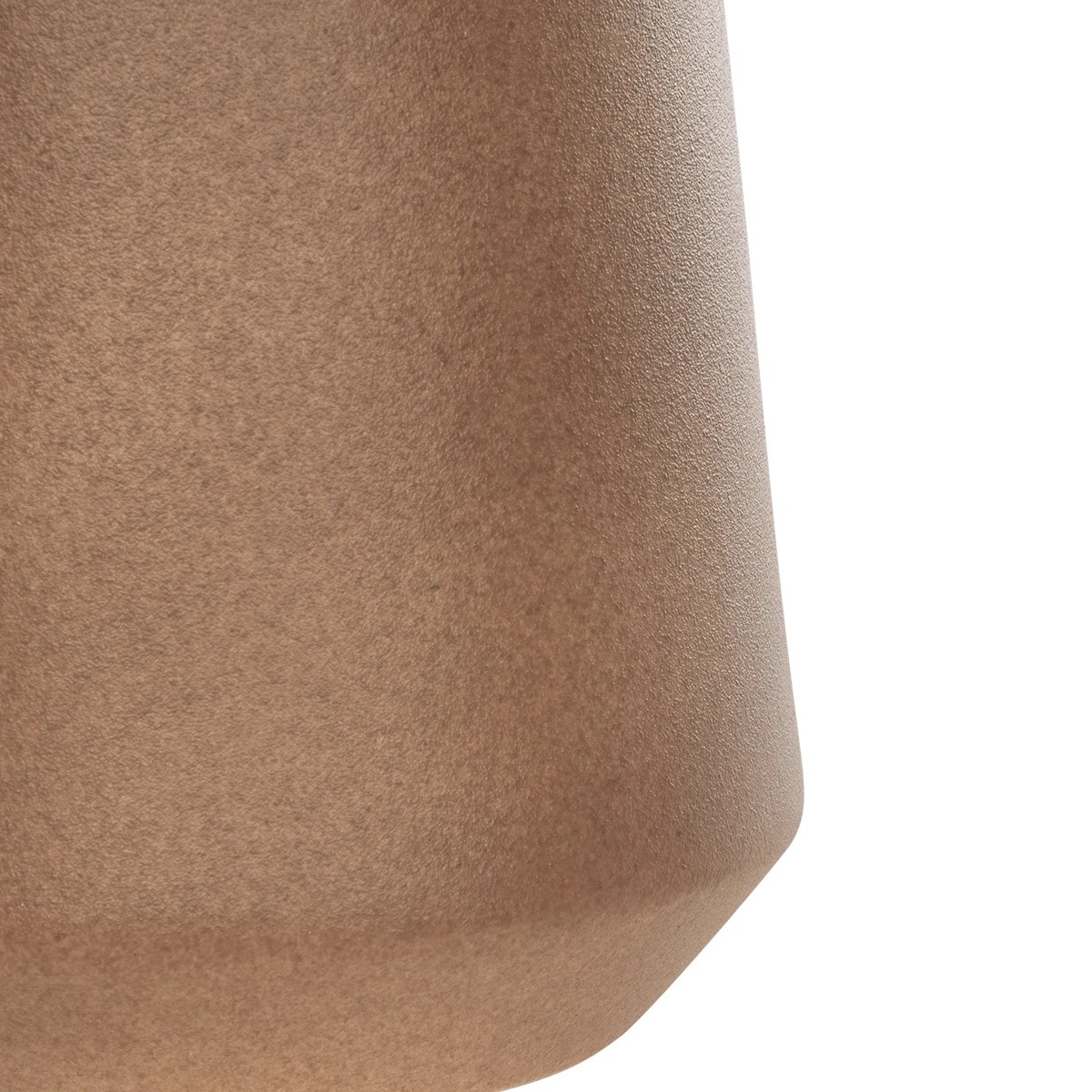 GloboStar® Artificial Garden PORTO 21288 Διακοσμητικό Κεραμικό Βάζο Καφέ Μ11 x Π11 x Υ20cm - Image 5