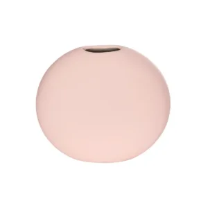 GloboStar® Artificial Garden SICILY 21289 Διακοσμητικό Κεραμικό Βάζo Ροζ Π15 x Μ15 x Υ14cm