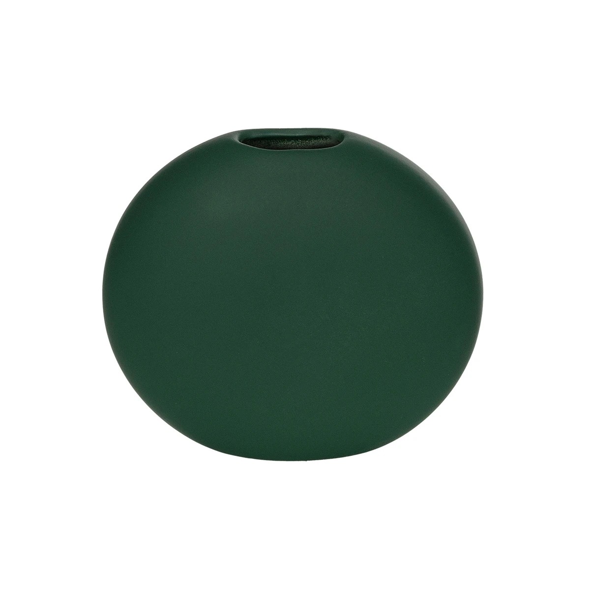 GloboStar® Artificial Garden MENORCA 21292 Διακοσμητικό Κεραμικό Βάζo Green Π15 x Μ15 x Υ14cm