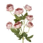 GloboStar® Artificial Garden PINK BRANCH PEONY 21296 Τεχνητό Διακοσμητικό Κλαδί Ρόζ Παιώνιας Y76cm - Image 2