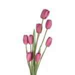 GloboStar® Artificial Garden PINK TULIP BRANCH 21319 Τεχνητό Διακοσμητικό Κλαδί Ροζ Τουλίπα Y92cm - Image 2