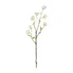 GloboStar® Artificial Garden WHITE CHERRY BLOSSOM BRANCH 21320 Τεχνητό Διακοσμητικό Λευκό Κλαδί Κερασίας Y88cm