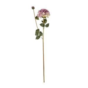 GloboStar® Artificial Garden PURPLE CHRYSANTHEMUM BRANCH 21322 Τεχνητό Διακοσμητικό Μωβ Κλαδί Χρυσάνθεμο Y70cm