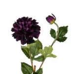 GloboStar® Artificial Garden PURPLE DHALIA BRANCH 21323 Τεχνητό Διακοσμητικό Μωβ Κλαδί Ντάλια Y78cm - Image 2