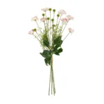 GloboStar® Artificial Garden PINK CANAION FLOWER BOUQUET 21327 Τεχνητό Διακοσμητικό Μπουκέτο Ροζ Κάννα Y60cm