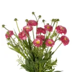 GloboStar® Artificial Garden PINK CHRYSANTHEMUM BOUQUET 21328 Τεχνητό Διακοσμητικό Μπουκέτο Ροζ Χρυσάνθεμο Y50cm - Image 2