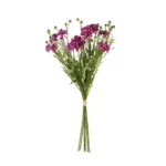 GloboStar® Artificial Garden PURPLE CHRYSANTHEMUM BOUQUET 21329 Τεχνητό Διακοσμητικό Μπουκέτο Μωβ Χρυσάνθεμο Y50cm