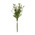 GloboStar® Artificial Garden WHITE CHRYSANTHEMUM BOUQUET 21330 Τεχνητό Διακοσμητικό Μπουκέτο Λευκό Χρυσάνθεμο Y50cm