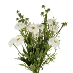 GloboStar® Artificial Garden WHITE CHRYSANTHEMUM BOUQUET 21330 Τεχνητό Διακοσμητικό Μπουκέτο Λευκό Χρυσάνθεμο Y50cm - Image 2