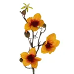 GloboStar® Artificial Garden ORANGE KAPOK BRANCH 21331 Τεχνητό Διακοσμητικό Κλαδί Πορτοκαλί Καποκ Y92cm - Image 2