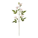 GloboStar® Artificial Garden PALE PINK CLEMANTIS BRANCH 21332 Τεχνητό Διακοσμητικό Κλαδί Ροζ Κλημεντίνα Y80cm