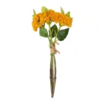 GloboStar® Artificial Garden ORANGE SEDUM BOUQUET 21346 Τεχνητό Διακοσμητικό Μπουκέτο Πορτοκαλί Σέδο Y30cm