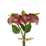 GloboStar® Artificial Garden HOT PINK SEDUM BOUQUET 21347 Τεχνητό Διακοσμητικό Μπουκέτο Ροζ Σέδο Y30cm - Image 2