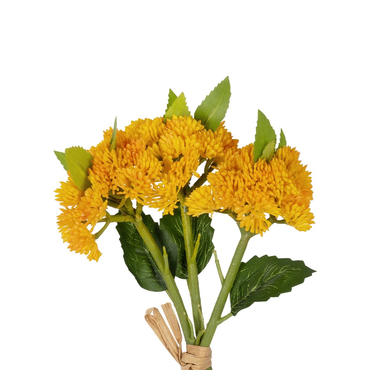 GloboStar® Artificial Garden YELLOW SEDUM BOUQUET 21348 Τεχνητό Διακοσμητικό Μπουκέτο Κίτρινο Σέδο Y30cm - Image 2