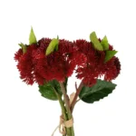 GloboStar® Artificial Garden RED SEDUM BOUQUET 21349 Τεχνητό Διακοσμητικό Μπουκέτο Κόκκινο Σέδο Y30cm - Image 2