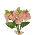 GloboStar® Artificial Garden SALMON PINK SEDUM BOUQUET 21350 Τεχνητό Διακοσμητικό Μπουκέτο Ροζ Σέδο Y30cm - Image 2
