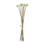 GloboStar® Artificial Garden WHITE DANDELION BOUQET 21358 Τεχνητό Διακοσμητικό Ταραξάκο Μπουκέτο Y54cm