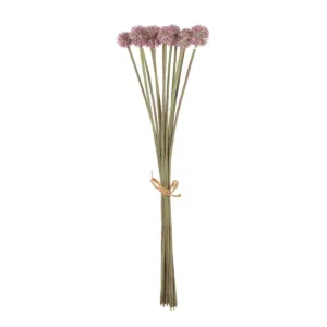 GloboStar® Artificial Garden PURPLE DANDELION BOUQET 21360 Τεχνητό Διακοσμητικό Ταραξάκο Μπουκέτο Y54cm