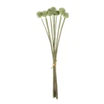 GloboStar® Artificial Garden PALE GREEN DANDELION BOUQET 21362 Τεχνητό Διακοσμητικό Ταραξάκο Μπουκέτο Y54cm
