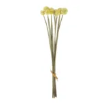 GloboStar® Artificial Garden PALE YELLOW DANDELION BOUQET 21363 Τεχνητό Διακοσμητικό Ταραξάκο Μπουκέτο Y54cm