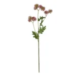 GloboStar® Artificial Garden PURPLE DANDELION BOUQET 21364 Τεχνητό Διακοσμητικό Ταραξάκο Μπουκέτο Y62cm